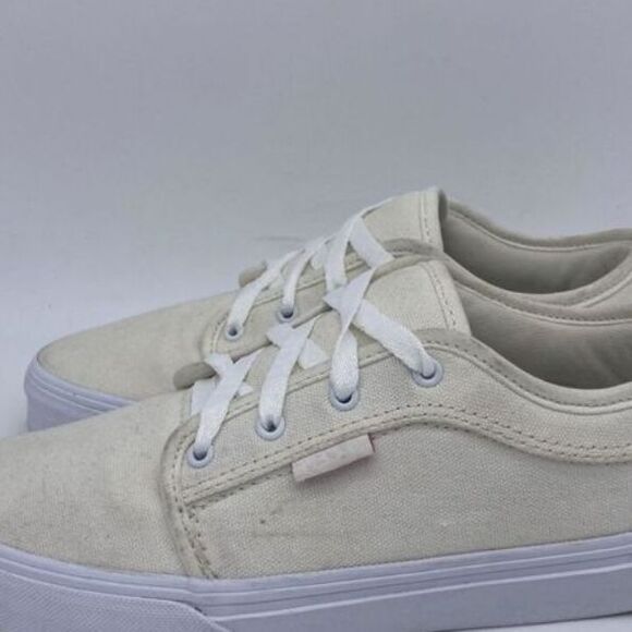 Vans Unisex Kids Beige Old Skool Comfy‎ Skate Sneakers Shoes Size 3.5 Youth - Picture 1 of 8